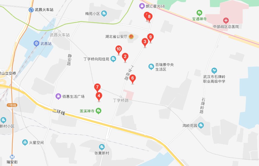 丁字桥地图