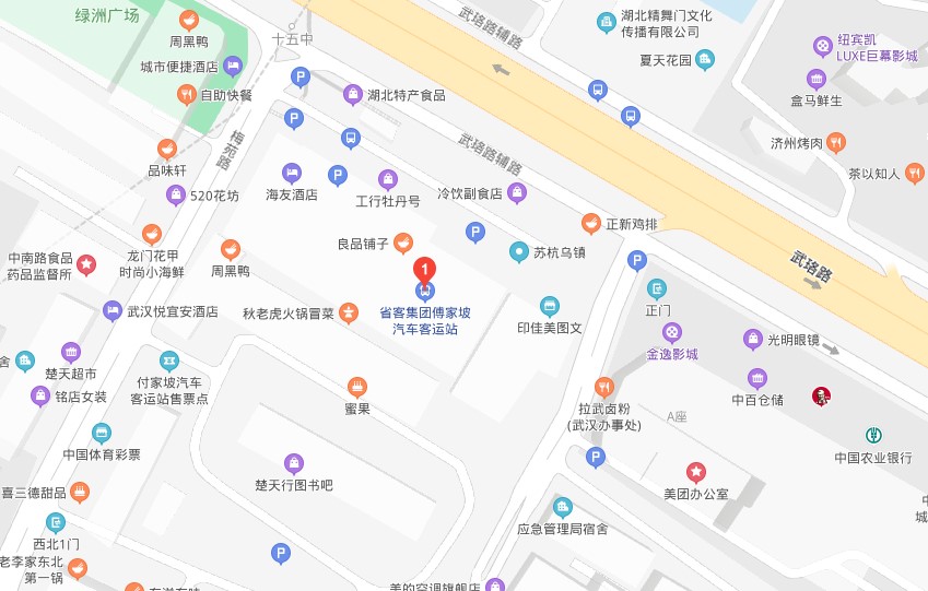 武昌傅家坡地图