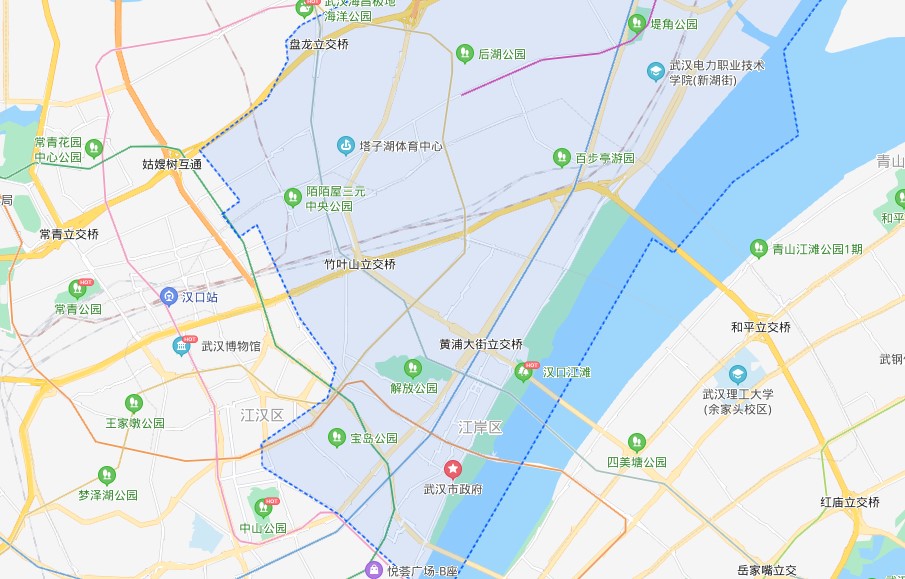 武汉江岸区地图