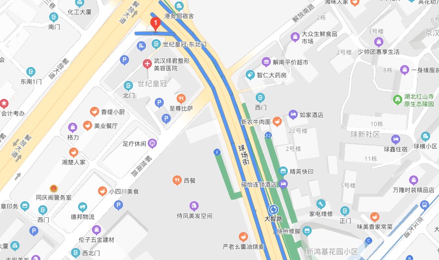 汉口球场街地图