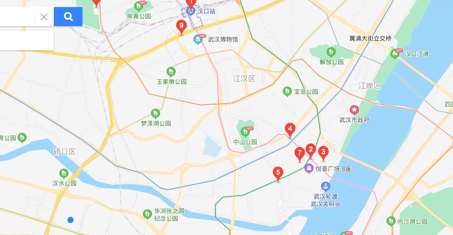 汉口江汉区地图