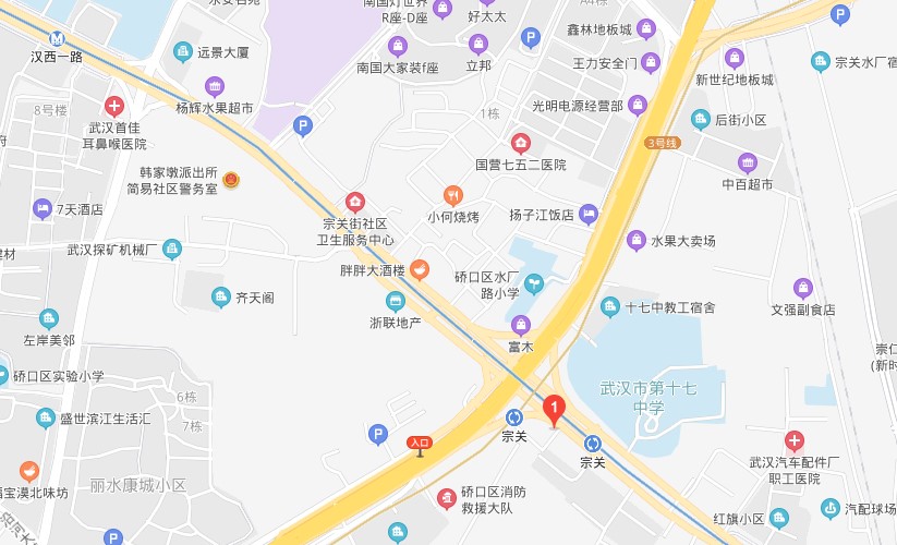 汉口宗关地图