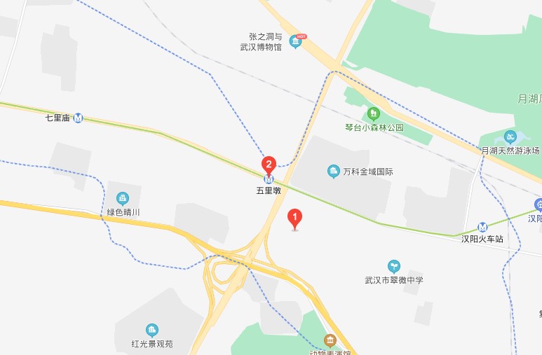 汉阳五里墩地图